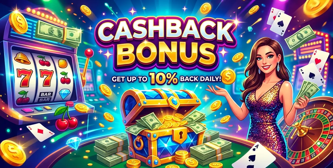 Spin City casino cashback bonus