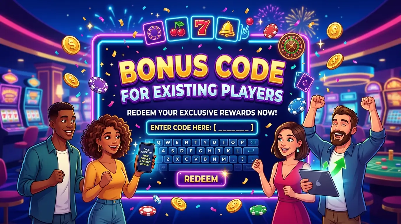 Spin City existing player bonus code